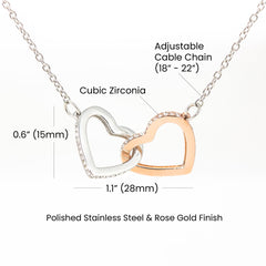 Interlocking Hearts necklace : A Symbol of Everlasting Love and Connection