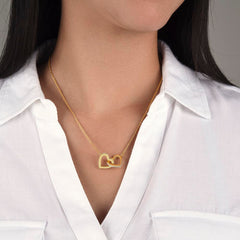 Interlocking Hearts necklace : A Symbol of Everlasting Love and Connection