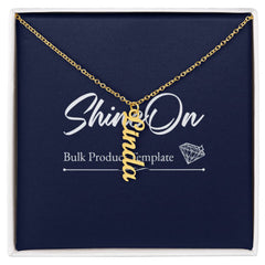 Personalized Vertical Name Necklace