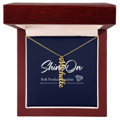 Personalized Vertical Name Necklace